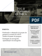 TCC II Engenharia Química