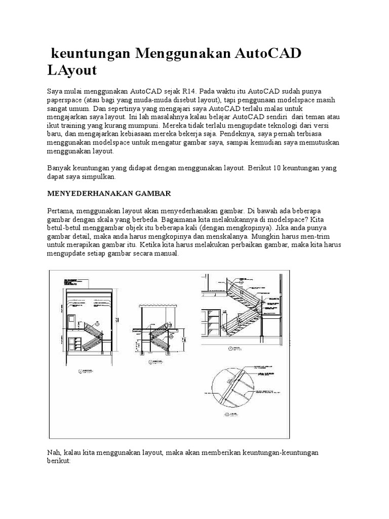 Cara Mengunakan Layout Autocad | PDF