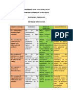 Matriz de Verificacion