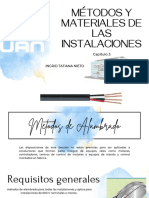 Métodos y Materiales de Las Instalaciones