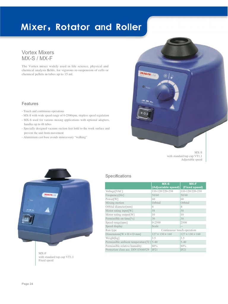 Vortex Mixer PDF