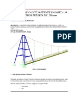 Pasarela 20m 250 MM