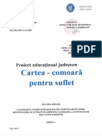 Proiect Județean - Primar, Gimnazial "Cartea-Comoară Pentru Suflet"