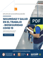 Seguridad Y Salud en El Trabajo - Bioseguridad Covid 19: Diploma de Alta Especialización