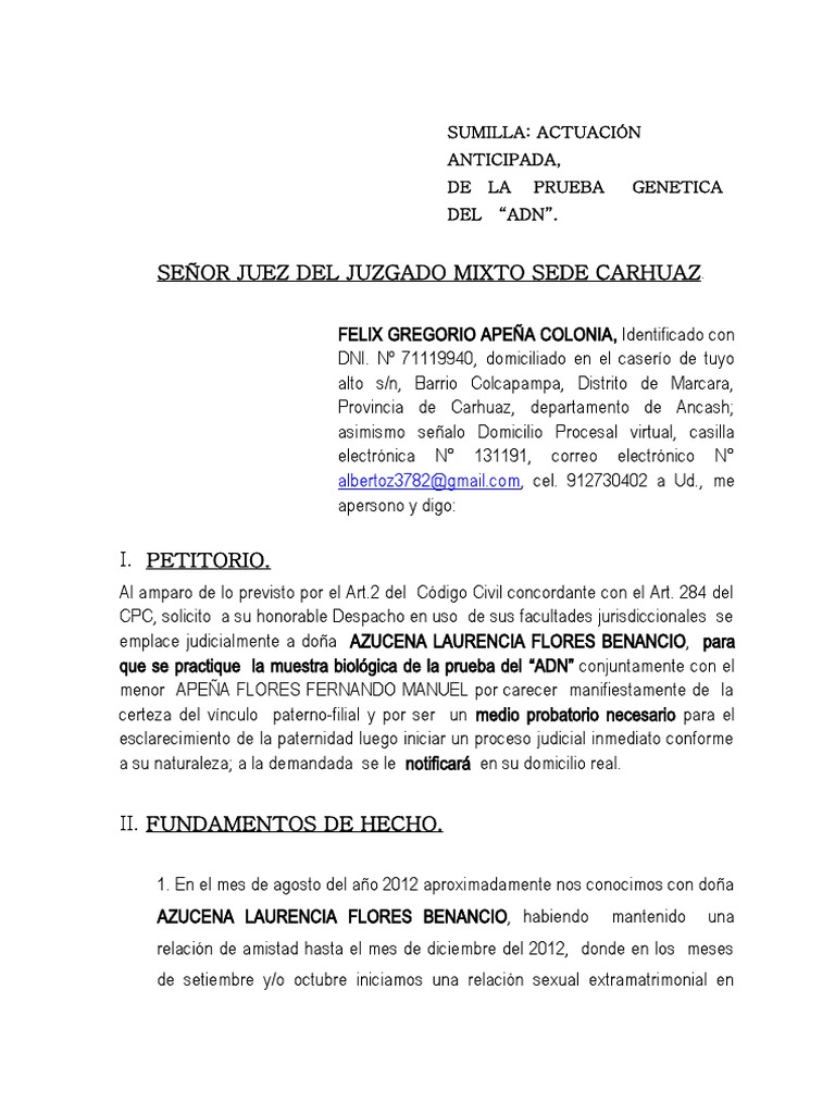 Prueba Anticipada | PDF