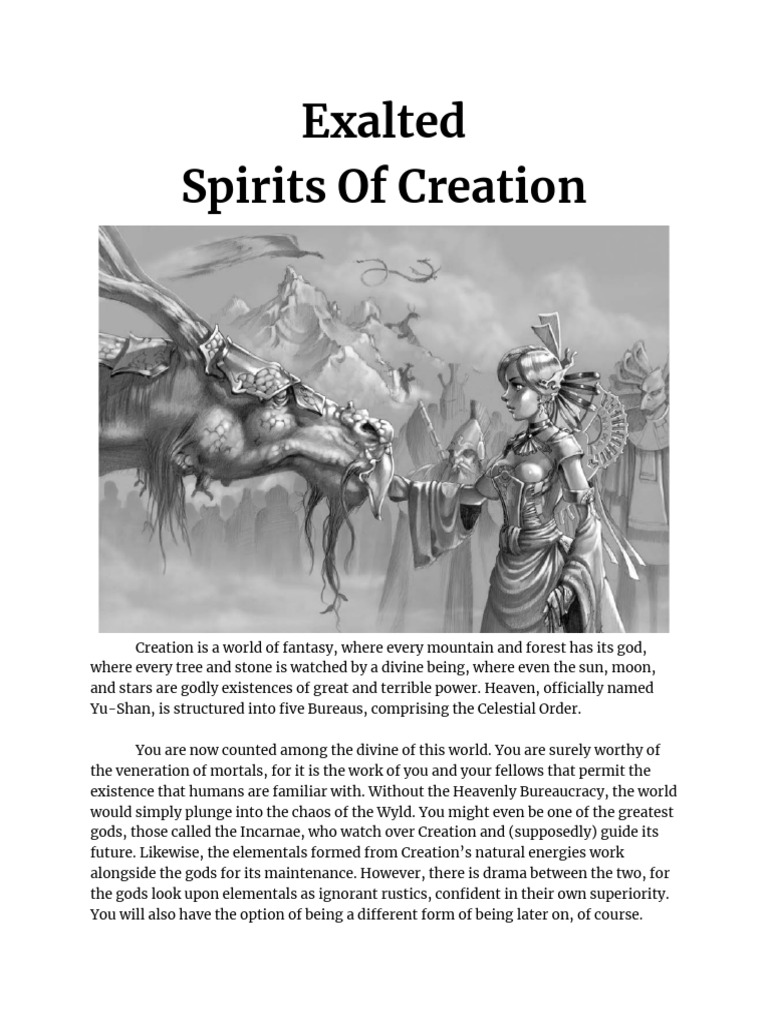 Exalted - Spirits of Creation | PDF
