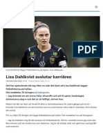 Lisa Dahlkvist Avslutar Karriären - SVT Sport