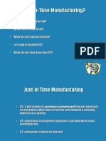 JIT Manufacturing Basics