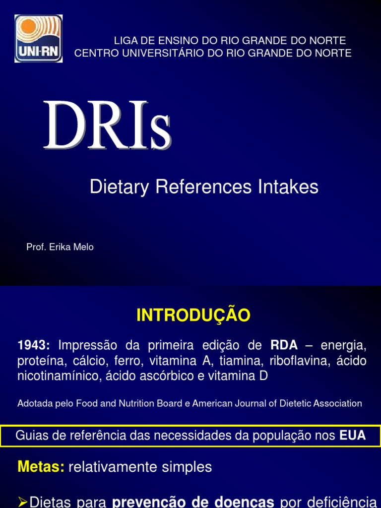 Dri 2014 | Download grátis PDF | Nutrientes | Vitamina