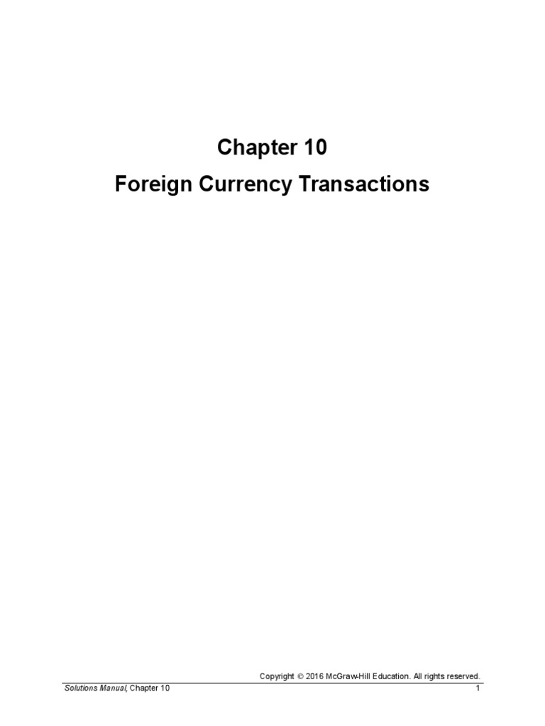 Modern Advanced Accounting in Canada Chapter 10 Solution Manual | PDF ...