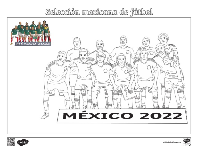 Dibujos para Colorear de Fútbol Mexicano | PDF