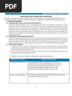American Express Fees and Charges Overview | PDF | Credit Card | Fee