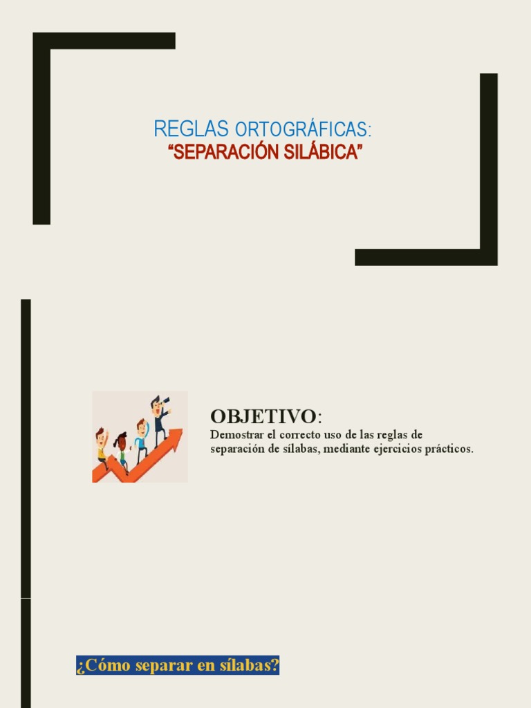 Separación de Sílabas | PDF