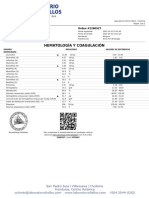 Hematología Y Coagulación: Santiago Martinez Perdomo Orden #2260927