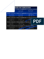 Guía 1 - Sistemas de Ecuaciones de 2 Con 2