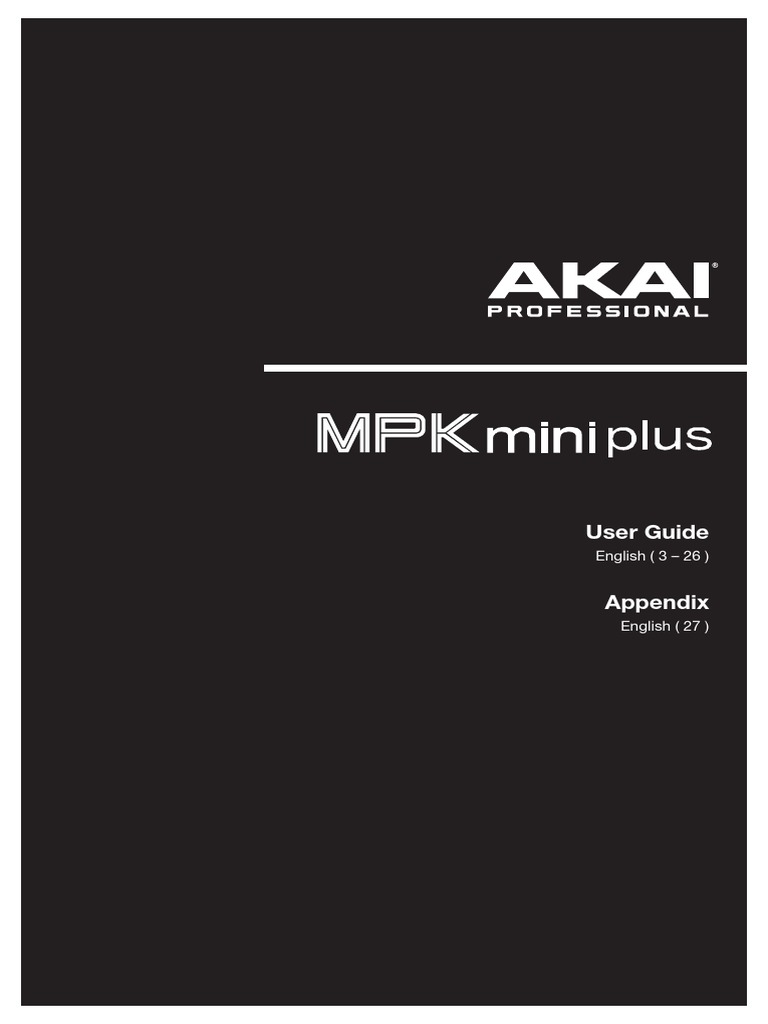 MPK mini Plus User Guide and Setup | PDF | Minor Scale | Music Theory
