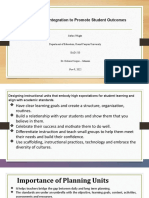 Curriculum Integration To Promote Student Outcomes 1