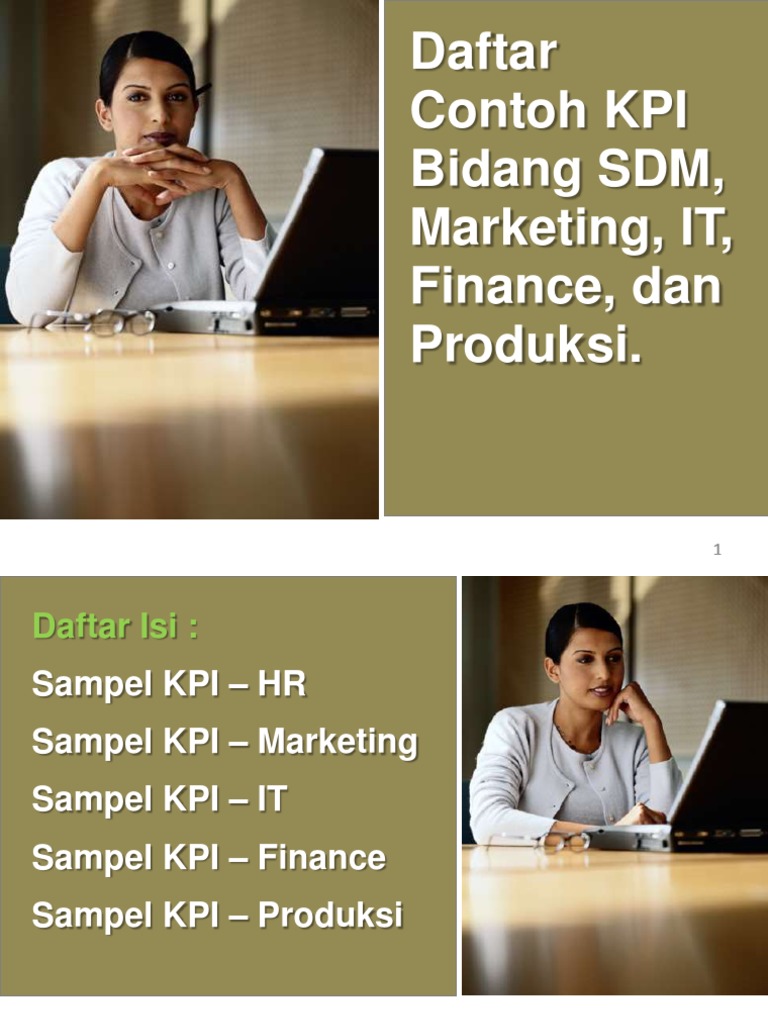 KPI DAN BALANCED SCORECARD UNTUK MENGEVALUASI KINERJA PERUSAHAAN | PDF