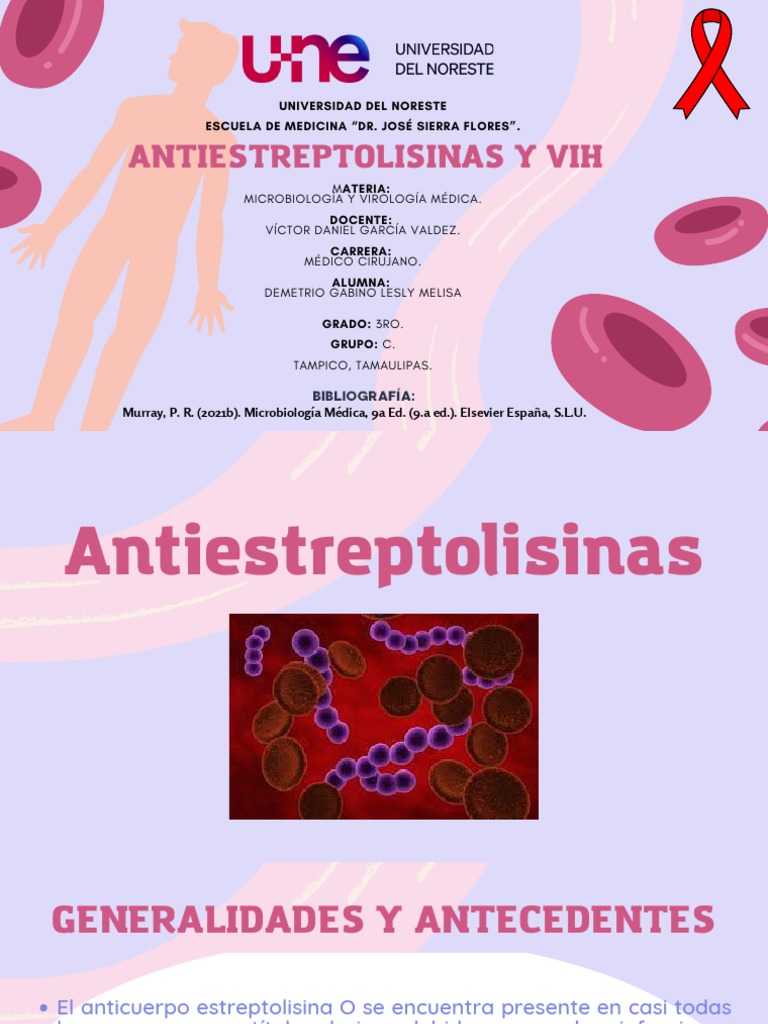 Presentación - Antiestreptolisinas y Vih-Lesly Melisa Demetrio Gabino | PDF