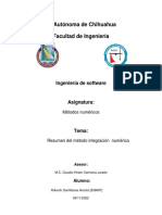 Resumen Del Método Integración Numerica Numérica