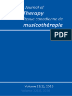 Music Therapy Musicothérapie: Canadian Journal of Revue Canadienne de