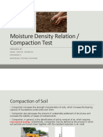 Moisture Density Relation / Compaction Test: Prepared By: Engr - Yurim.Valencia Engineerii Materialstestingdivision