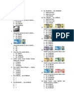 Soal uang rupiah dan perhitungan jumlah uang