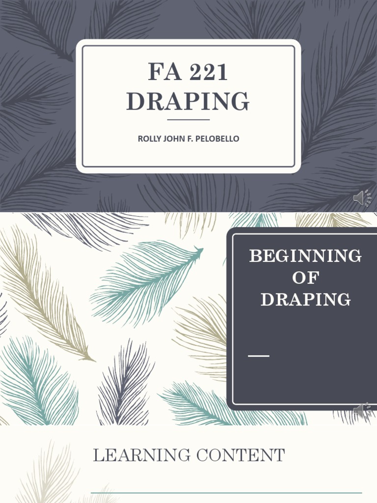 Beginning of Draping PDF