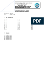 KUNCI PAS MATEMATIKA