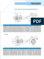 BV Series basic model installation dimensions