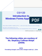 Lect.5a(v8)--Windows Forms (With in-class Demos&Exercises)