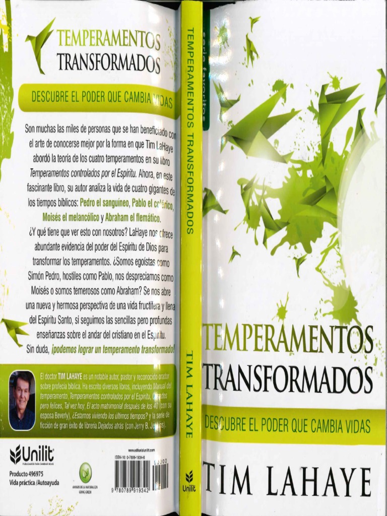 Temperamentos Transformados Descubre El Poder Que Cambia Vidas by Tim ...