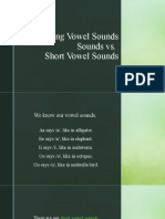 Long and Short Vowel Sounds