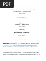 Exploratory Laparotomy Overview | PDF | Abdomen | Surgery