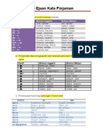 6.9 Ejaan Kata Pinjaman