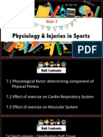 Physiology & Injuries in Sports