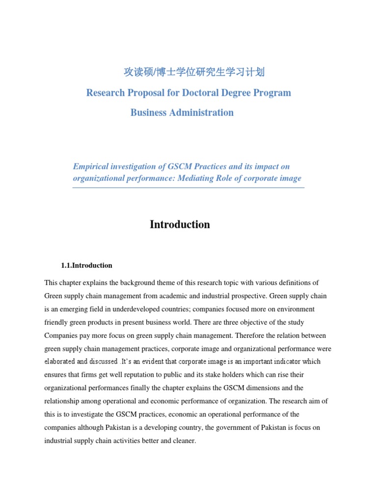PHD Proposal Sample PDF