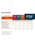 Lista de Participantes en El Congreso