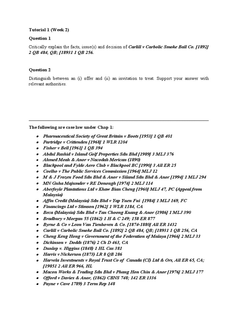 Tutorial 1 - Qs | PDF
