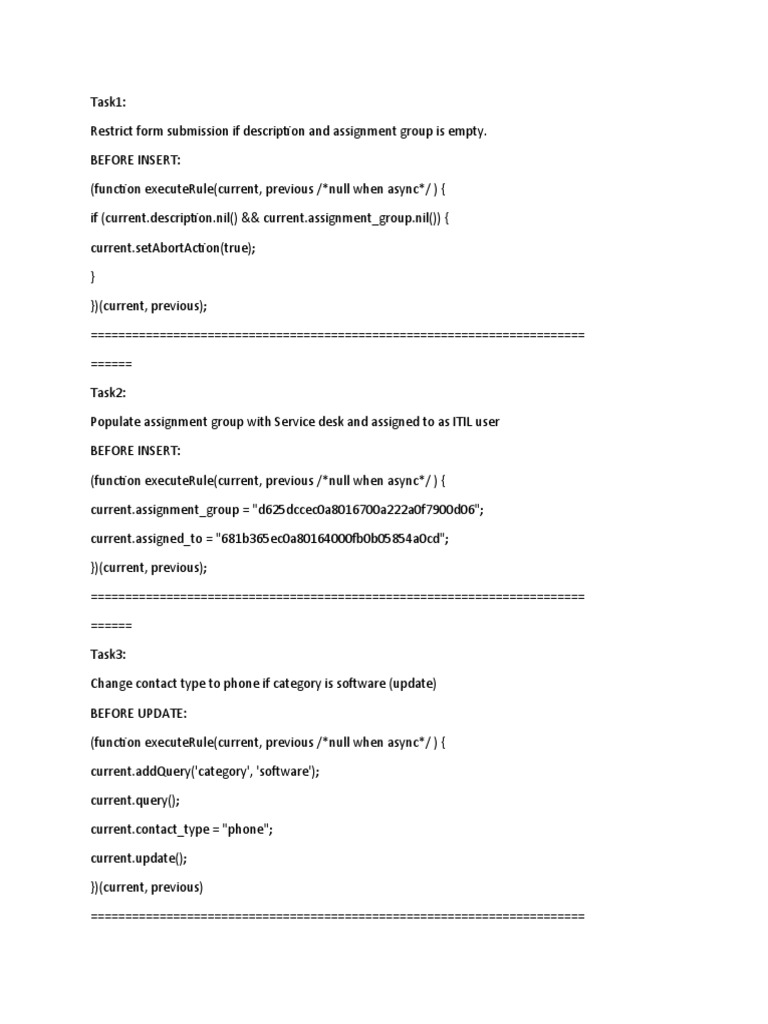Interview Questions Servicenow | PDF | Computing | Software