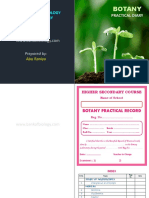 Botany Practical Record Book