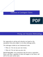 Valuation of Contingent Claims Pricing and Valuation Methodology