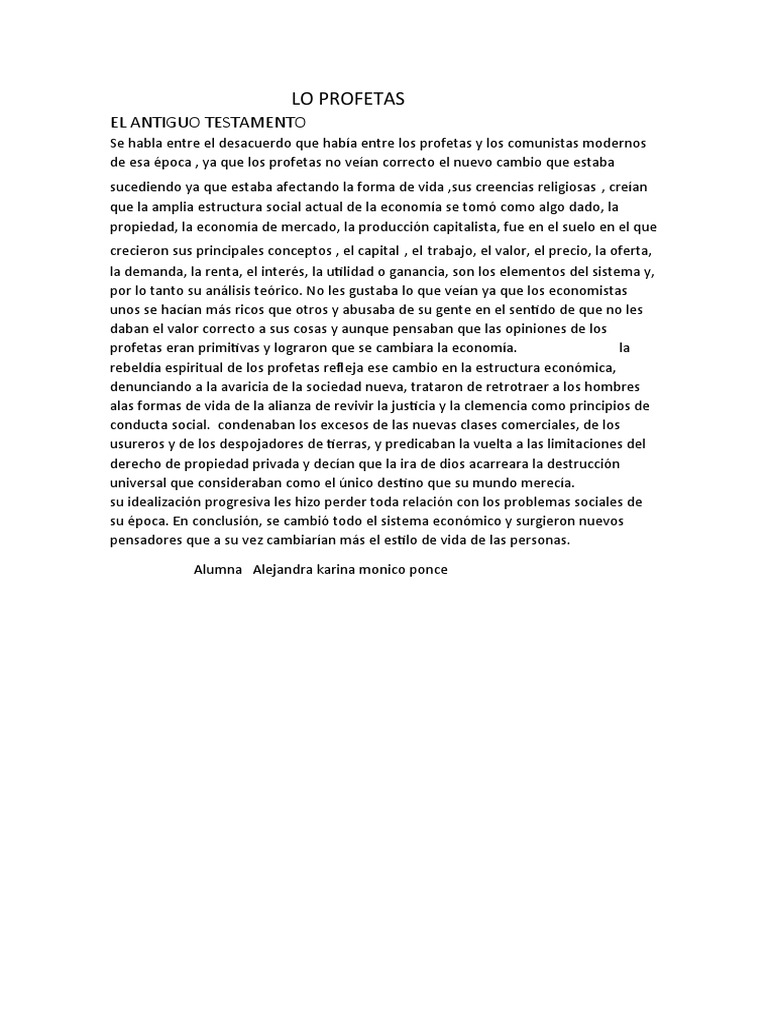 Los Profetas Pdf Religión Y Espiritualidad