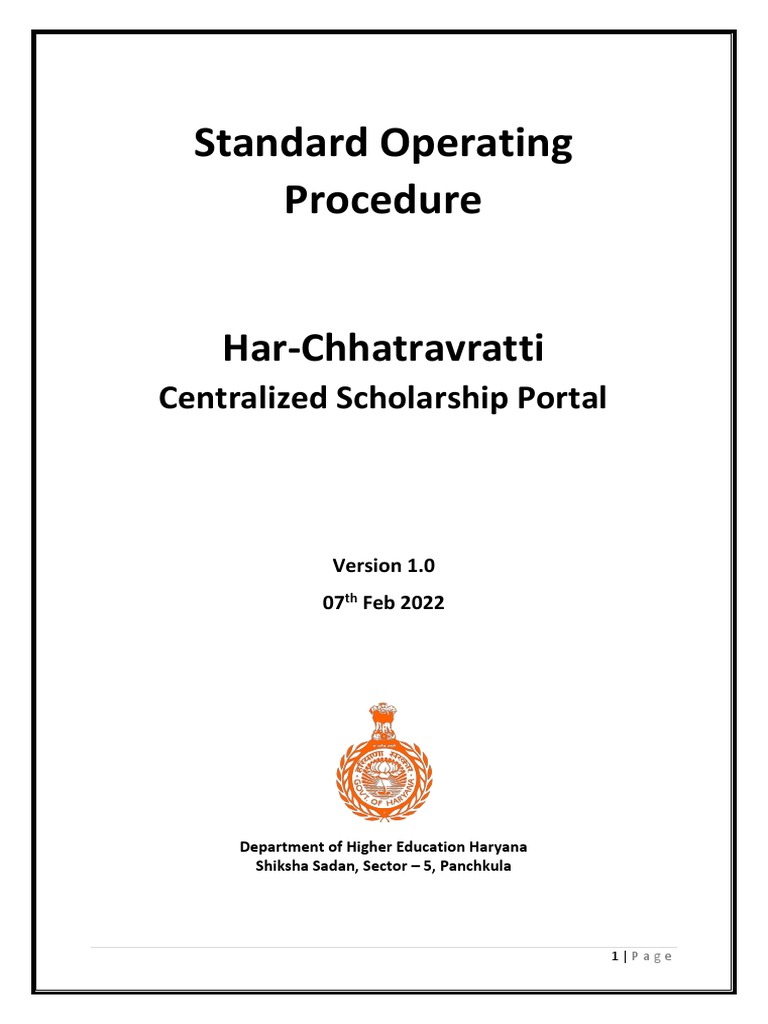 Standard Operating Procedure | PDF | Scheme (Programming Language ...