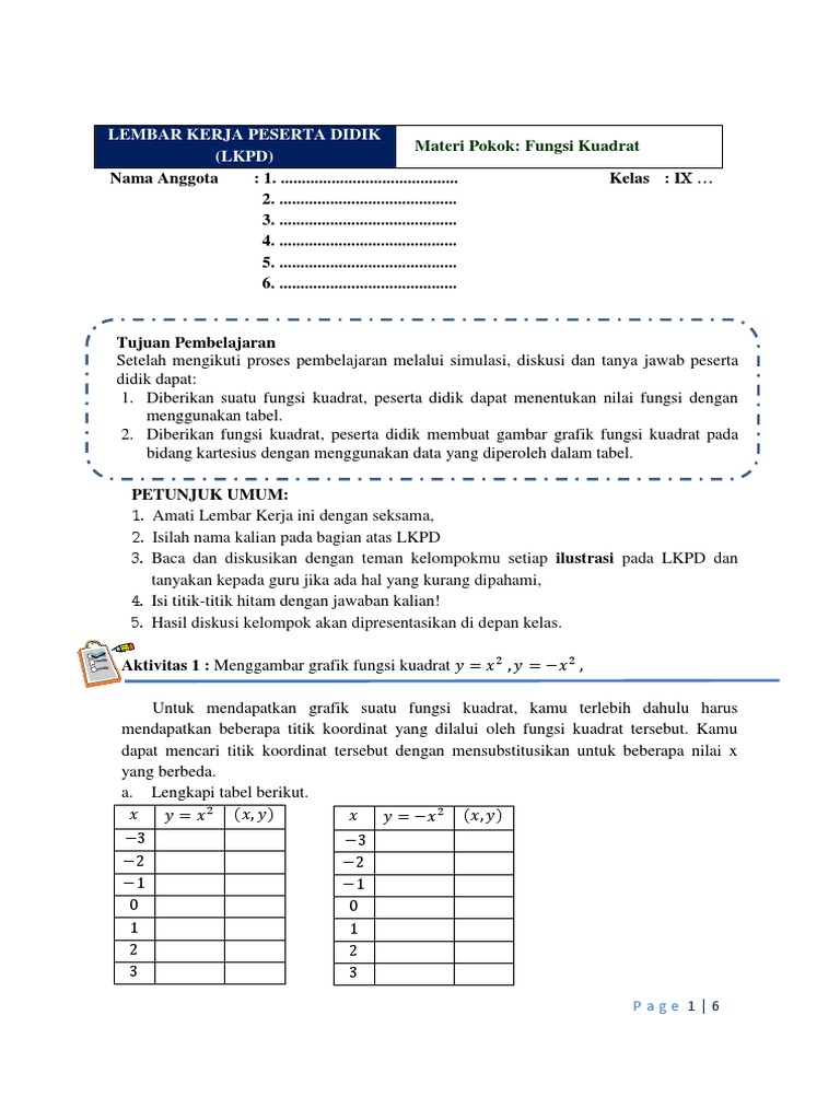 LKPD FK | PDF | Metode & Bahan Ajar | Sains & Matematika