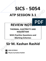 PHYSICS - 5054 REVIEW NOTES: CURRENT ELECTRICITY