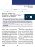 Teaching Competencies and Professional Commitment: Relationship To Job Satisfaction of Senior High School Teachers