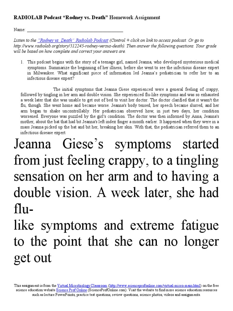 Jeanna Giese and the Rabies Challenge | PDF | Rabies | Clinical Medicine