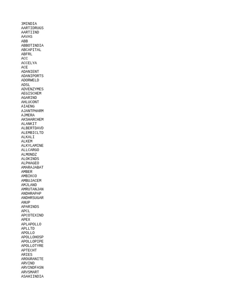 Stock List | PDF