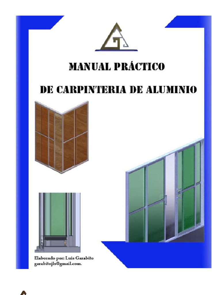 Asado Impresión Teórico Manual de Carpinteria Aluminio | PDF | Perforar | Ventana